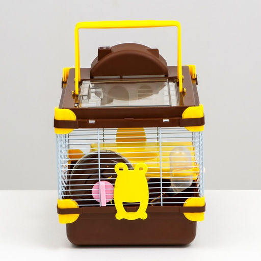 Клетка для грызунов Пижон, 31 х 24 х 30 см, коричневая  фото 3