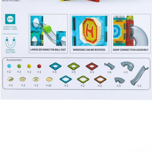 Магнитный конструктор Марблс, 52 детали - Simaland фото 5