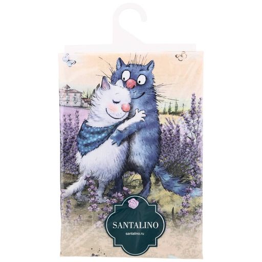 ПОЛОТЕНЦЕ СИНИЕ КОТЫ. ЛАВАНДА,40Х70СМ, 100 - Lefard фото 2