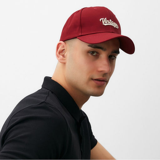 Кепка MINAKU Vintage, красный, размер 56-58