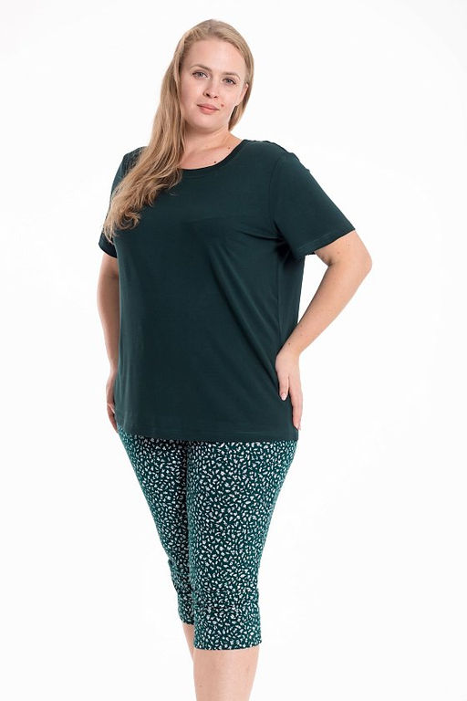 Пижама М325398зб зеленый/белый - Елена фото 5