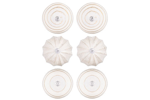 Набор 6 новогодних шаров 9,5*9,5 см Винтаж шампань с эффектом старины - Elan gallery фото 12