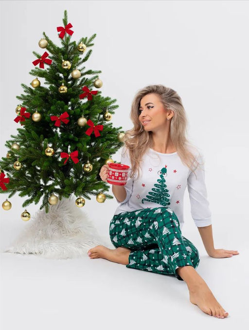 Пижама женская, модель 162, трикотаж (Змейка, зелёный) - Ивановотекстиль фото 10