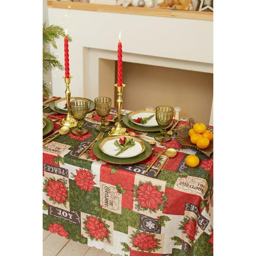 Скатерть Доляна Love 145220 см, 100% п/э  фото 7