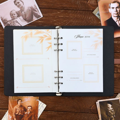 Родословная книга со встроенной флешкой 16 Gb «Книга всей семьи», 17.5×23 см.