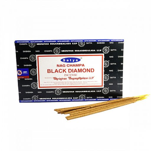 Благовония Satya M Black Diamond Чёрный Бриллиант 15gm уп-12шт