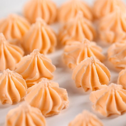 Безе сахарные персиковые KONFINETTA для декора капкейков, торта, куличей и напитков, 30 г.  фото 3