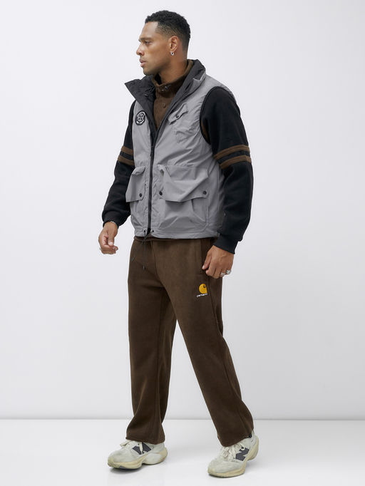 Жилет мужской утепленный спортивный серого цвета 15323Sr - Mtforce фото 3