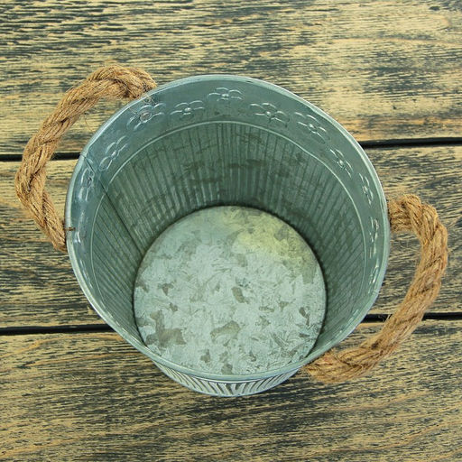 Декоративное кашпо «Ведёрко Фрейя», 2.2 л, 16×14×12 см, металлическое