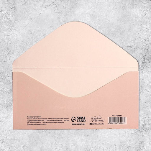 Цена за 10 шт. Конверт для денег «Радость этого дня», 16.5×8 см