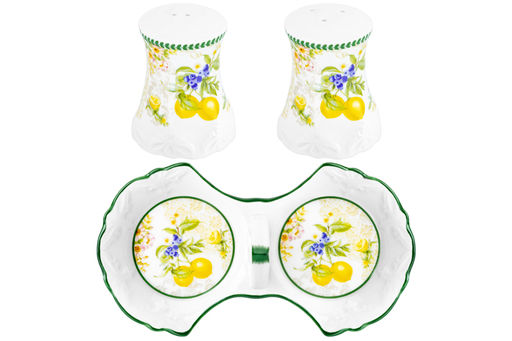 Набор д/специй 2 пр. Лимоны 16,5*9*7,5 см, на подставке NEW BONE CHINA - Elan gallery фото 14