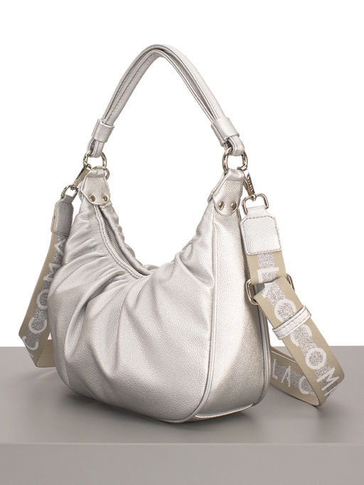 LACCOMA сумка Долорес-ЛЦ802-серебристый эко кожа хлопок  фото 5