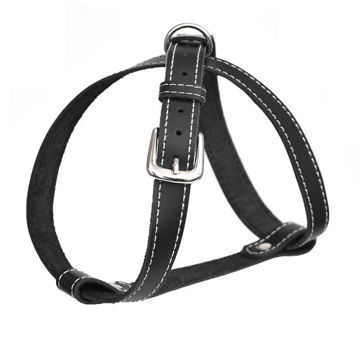 ВИА Шлейка Noir из натуральной кожи, размер S, 37-46см,черная ит09им 62968 62968