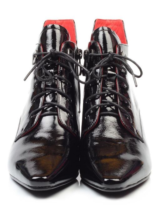 01-CP78-1 BLACK Ботильоны женские (натуральная кожа, байка) - Фабричный китай фото 9