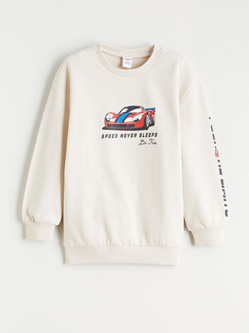 Bisiklet Yaka Erkek ?ocuk Sweatshirt ve E?ofman Alt