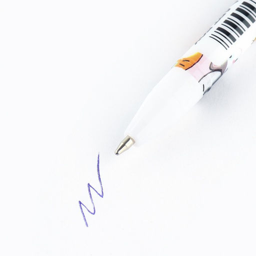 Цена за 10 шт. Ручка пластик шариковая, синяя паста, 0,5 мм Котики - Artfox фото 6