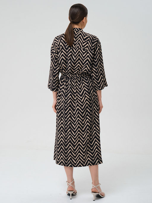 Платье из вискозы с принтом