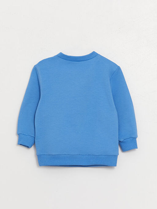 Bisiklet Yaka Bask?l? Uzun Kollu Erkek Bebek Sweatshirt 2li - Waikiki фото 3