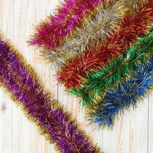 Цена за 10 шт. Мишура Фонтан d-8 см, 200 см, микс - Зимнее волшебство фото 3