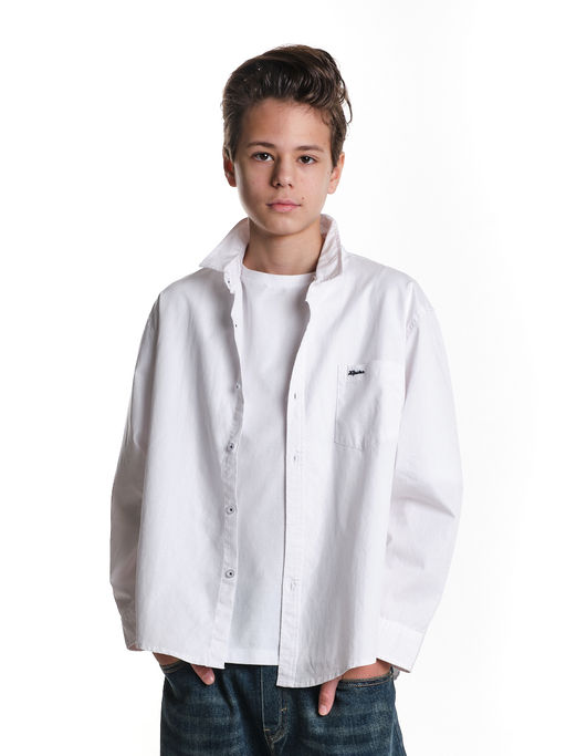 Рубашка для мальчика Hipster 33-SN01 белый - Mini maxi фото 3
