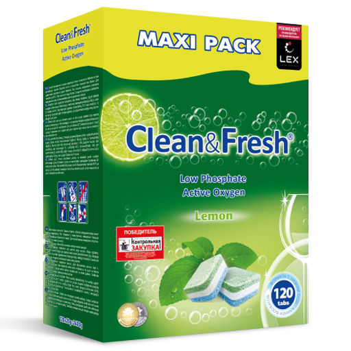 Таблетки для ПММ, 20гр; 120 шт Сlean&Fresh