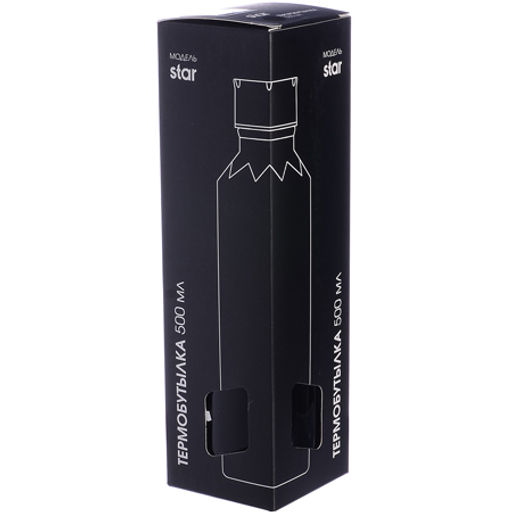 77030-2 Термобутылка 500мл. Star, черная (х20) - Mayer&boch фото 2