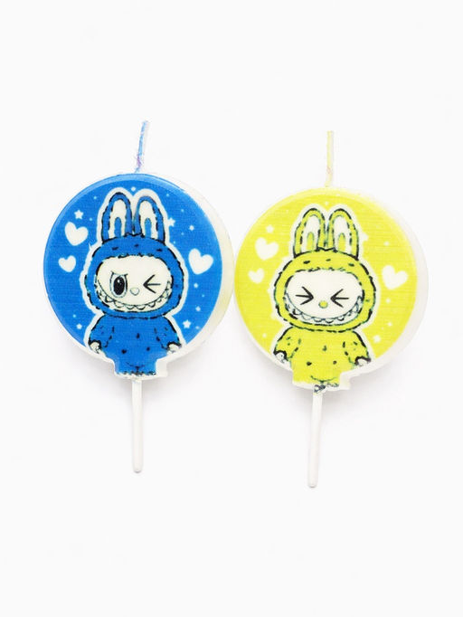 Набор свечей на шпажке "Монстрик №2" 4 шт