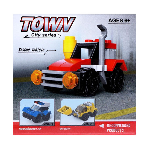 Цена за 2 шт. Конструктор «Пожарная машина», 23 детали