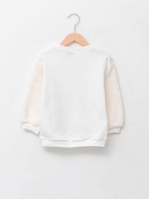 Bisiklet Yaka Uzun Kollu Disney Bask?l? K?z Bebek Sweatshirt - Waikiki фото 2