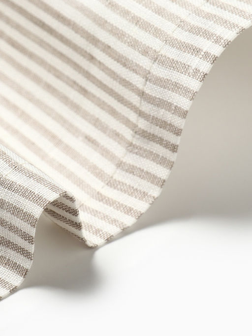 Дорожка на стол «Этель» Straightforward, 40×146 см, лён 100%, плотность 180 г/м², белая/серая