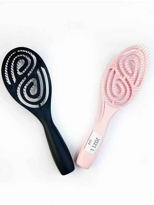 Rama Rose Расчёска для волос продувная фигурная K2021L, пластик, в ассортименте  фото 2