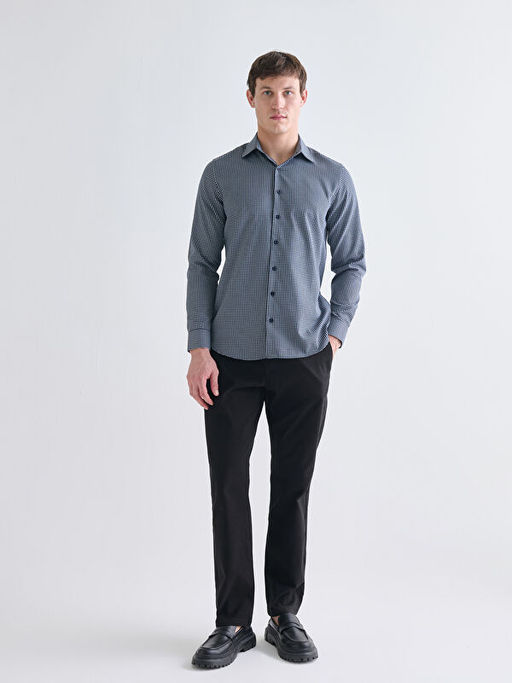 Standart Kal?p Uzun Kollu Erkek G?mlek