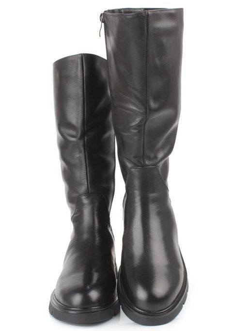 Z4215M BLACK Сапоги зимние женские (натуральная кожа, натуральный мех)