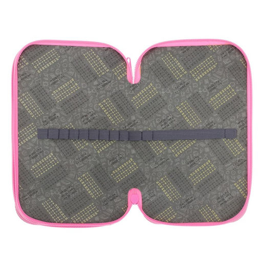 Пенал школьный, 2 секции, 12.5×20.5×4 см «Авокадо-кот»