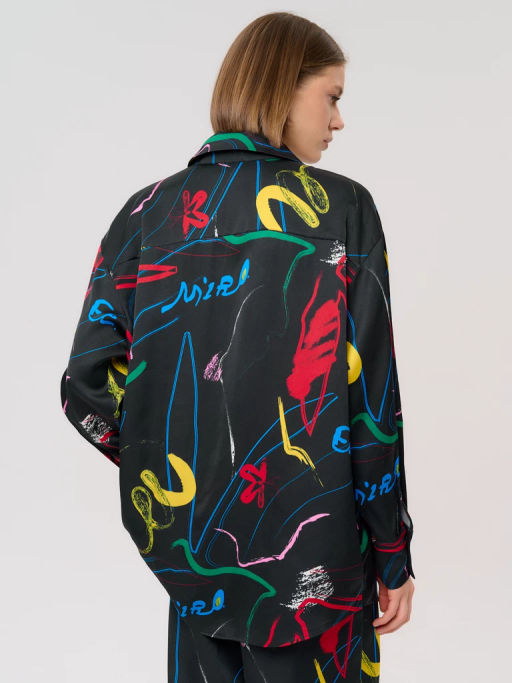 Рубашка женская 12421-33045 multicolor - Eleganzza фото 13