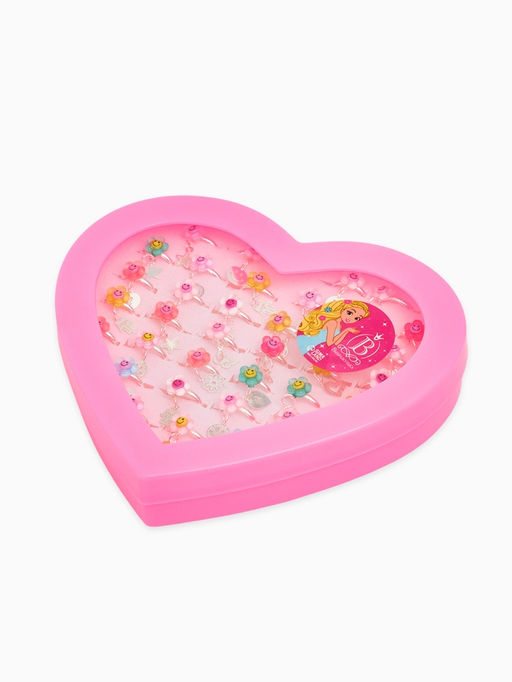 Цена за 36 шт. Кольцо «Выбражулька. Цветок смайлик», с подвеской, МИКС, безразмерное