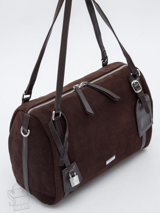 Сумка женская кожаная 8023-1S coffee Velina Fabbiano-Safenta  в Новосибирске