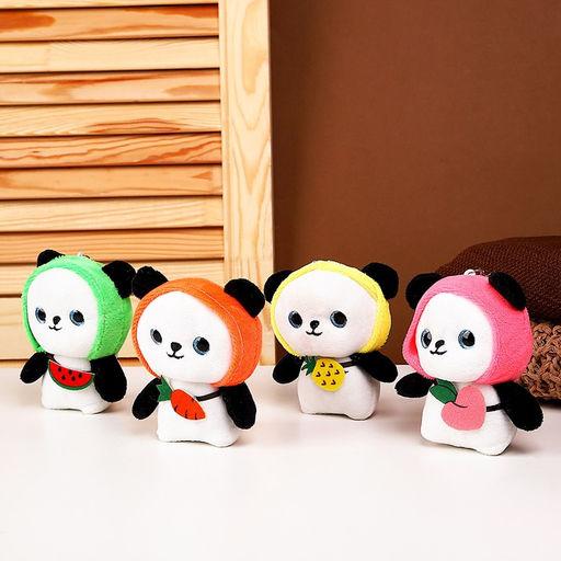 Мягкая игрушка Панда, на брелоке, 11 см, цвета МИКС - Simaland фото 5