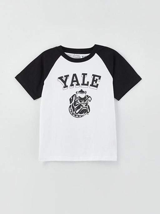 Rahat Kal?p Bisiklet Yaka Yale University Bask?l? Erkek ?ocuk Ti??rt