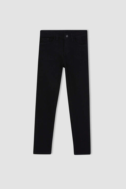 Джинсовые школьные брюки узкого кроя для мальчиков - Defacto фото 6