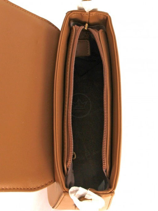 Сумка женская искусственная кожа DJ-CM 6961A-L.BROWN, 1отд, плечевой ремень, карамель SALE 262220 - Adelia фото 8