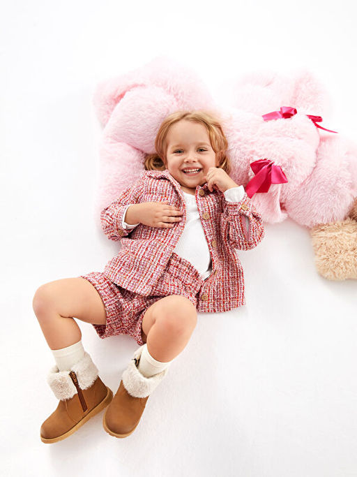 Beli Lastikli Desenli K?z Bebek ?ort ve K?lotlu ?orap Tak?m 2li - Waikiki фото 2