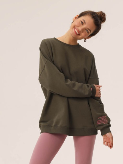 MY Свитшот жен. О-вырез вышивка на рукаве СО001  фото 8