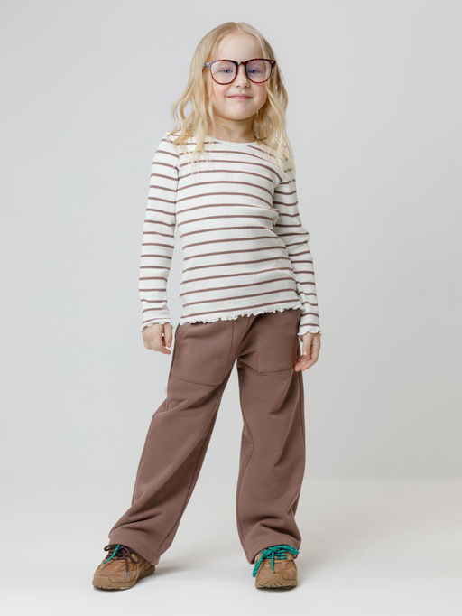 КР 400847/капучино к631 брюки для дев