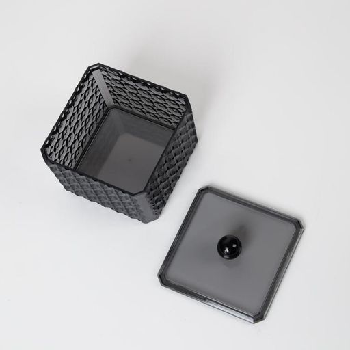 Органайзер для хранения Black Secret, с крышкой, 9,5 9,5 7 см, цвет чёрный - Simaland фото 3