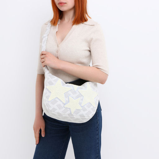 Сумка молодёжная на молнии, 36×8×23 см, серая