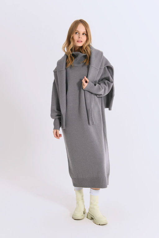 Платье Pirs 2507 серый  фото 2