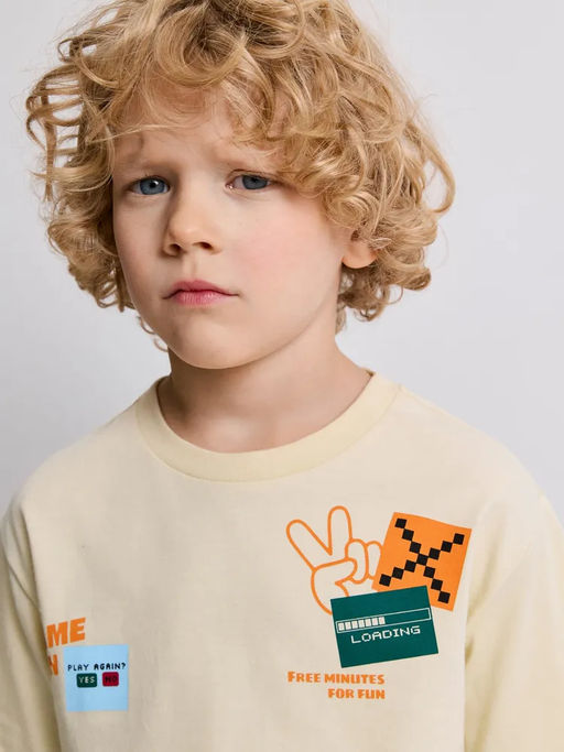 ACOOLA / Футболка детская для мальчиков Valar1 крем  фото 3