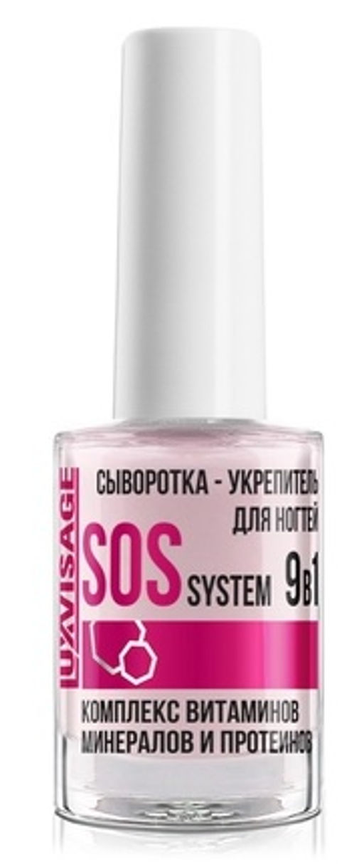 Luxvisage Сыворотка-укрепитель для ногтей SOS system 9 в 1 9 г,