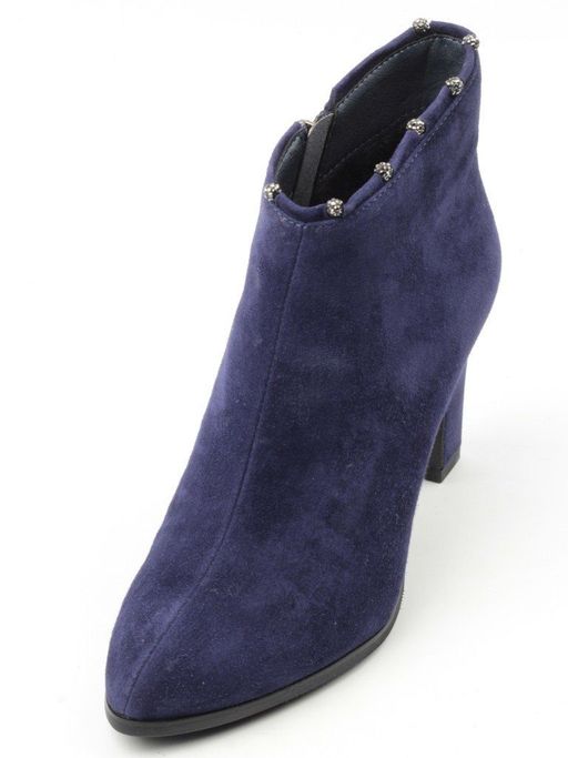 01-D8-4187 DARK BLUE Ботильоны женские (натуральная замша, байка) - Фабричный китай фото 6